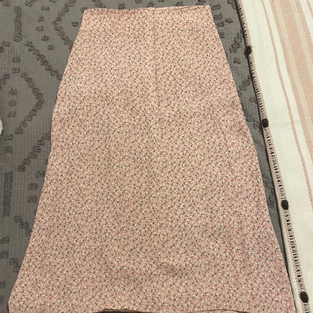 Brandy Melville Light Pink Midi Skirt